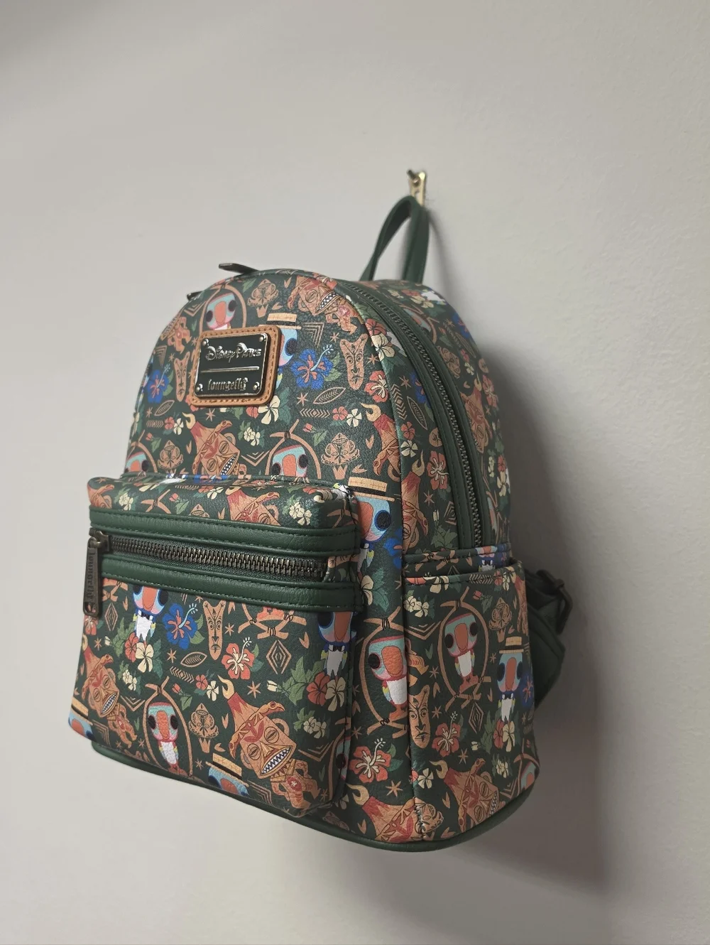 Loungefly Disney Parks Enchanted Tiki Room Backpack Green